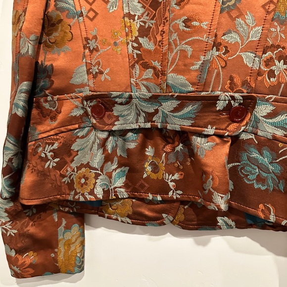 Etro Milano Vintage Floral Jacquard Blazer Size 46 - Picture 6 of 8